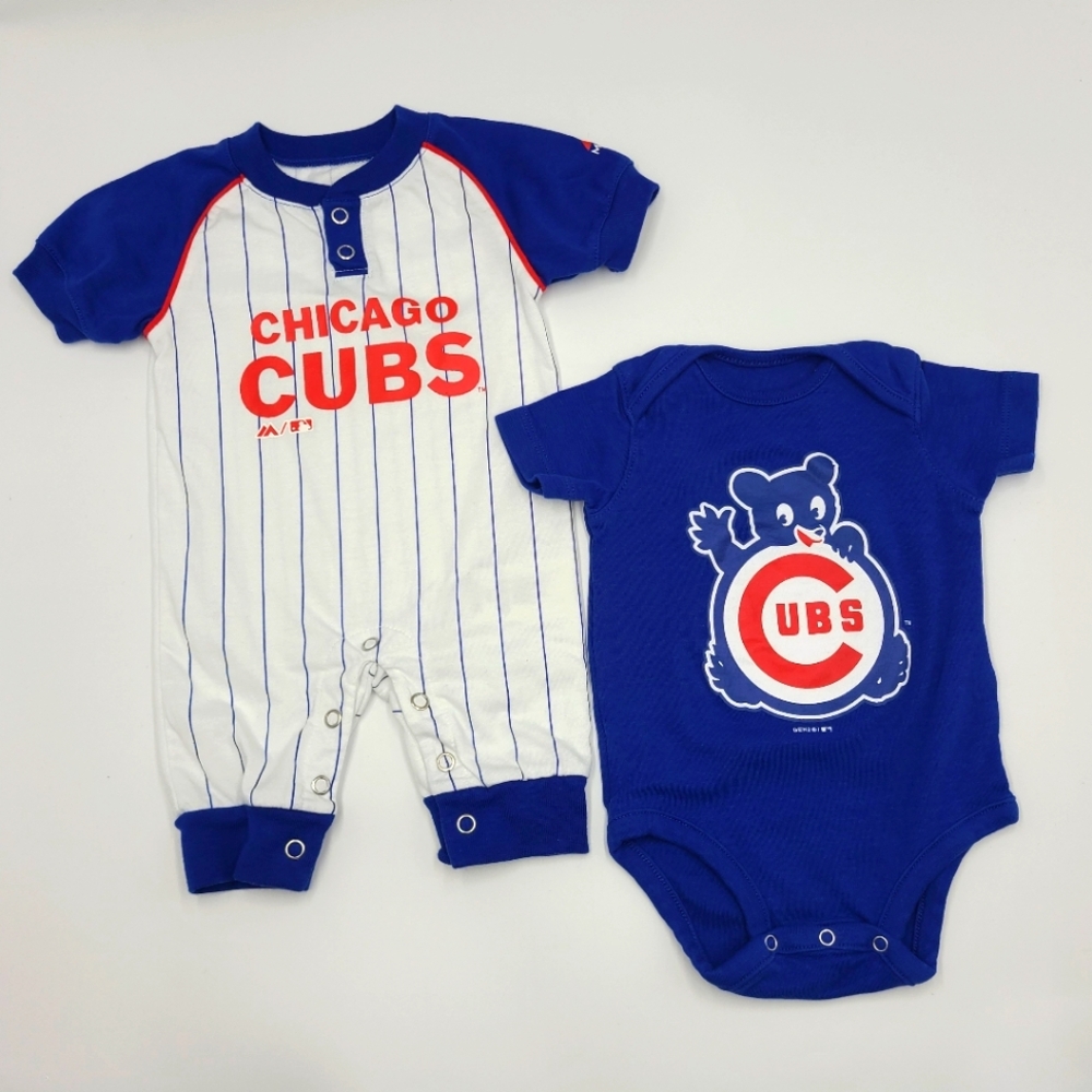 Chicago Cubs infant coverall and bodysuit